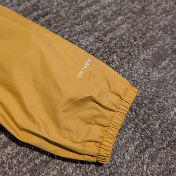 The North Face Mustard Yellow and Black Hooded Dryvent Antora Rain Jacket - 4T - Picture 3 of 12